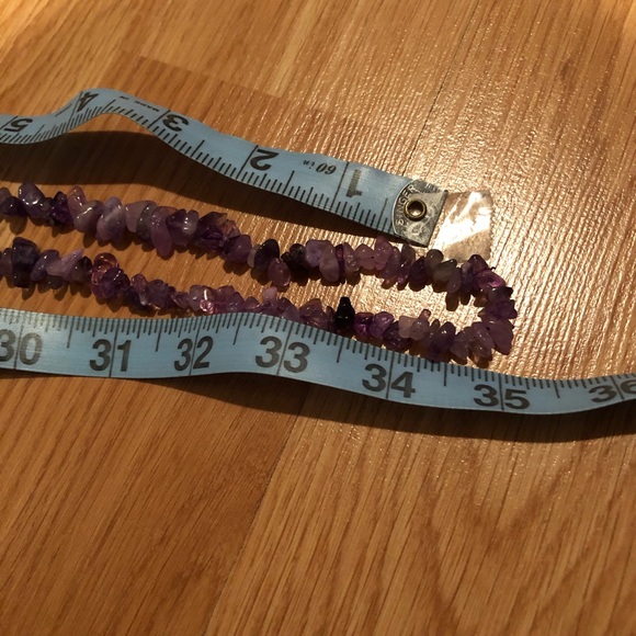 2/1 Tumbled Amethyst Necklace and Bracelet - Picture 6 of 8